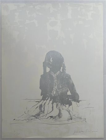 Giosetta Fioroni "Autoritratto a sette anni" 
serigrafia
cm 100x70
firmata e num