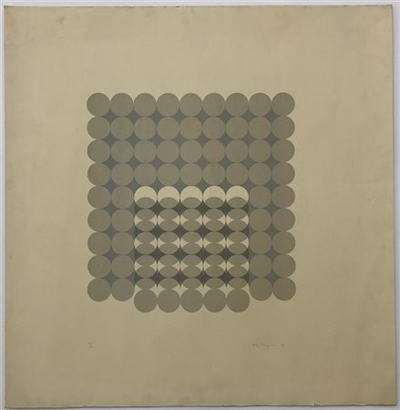 Carlo Nangeroni "Senza titolo" 1972
litografia a colori
cm 69x67
firmata, datata