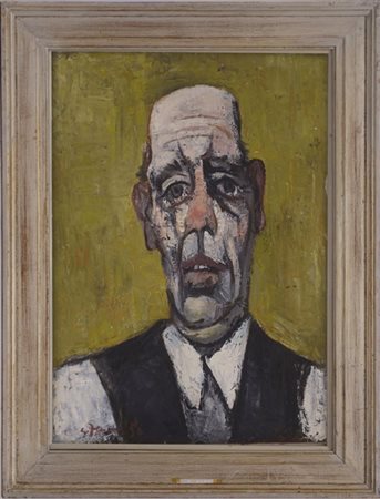 Gianfranco Ferroni "Ritratto del padre" 1956
olio su tela
cm 70x50
firmato e dat