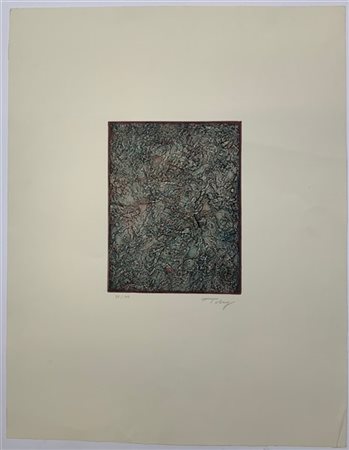 Mark Tobey "Subtile souvenir" 1974
serigrafia a colori
cm 65,5x51
numerata 93/10