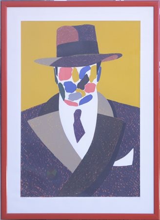 Eduardo Arroyo "Senza titolo" 1978
serigrafia a colori
cm 70x50 circa
numerata 4