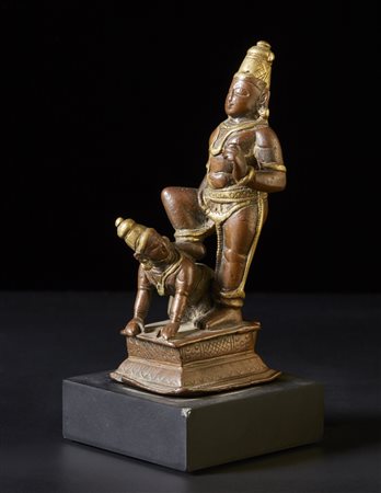  Arte Indiana - Bronzo raffigurante Vamana
India del sud, XVII secolo.