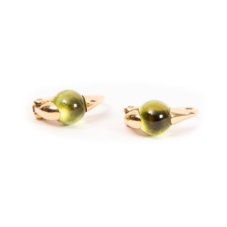 ORECCHINI Pomellato in oro giallo 18 KT e peridoto