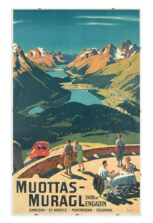 WILLY FRIEDRICH BURGER (1882-1964) - Muottas - Muragl Engadin, 1937