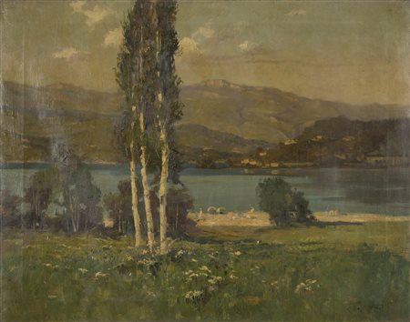 DIPINTO PAESAGGIO DI FABRETTO - KARL KAUFMANN