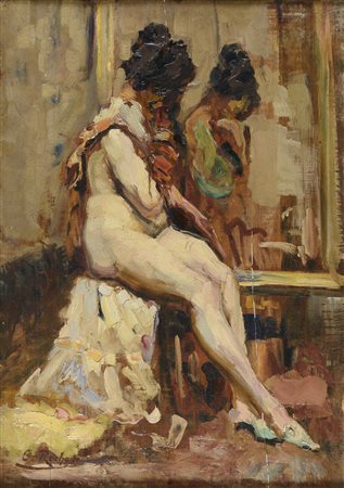 DIPINTO NUDO DI DONNA DI ERNEST ROCHER