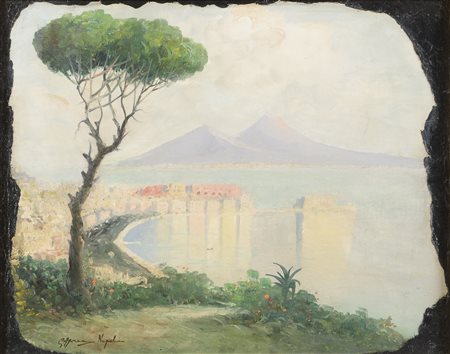 DIPINTO GOLFO DI NAPOLI DI GIUSEPPE APREA