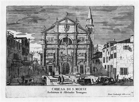 Carlevarijs, Luca (Udine 1663 - Venezia 1730)CHIESA DI SAN MOISE'....