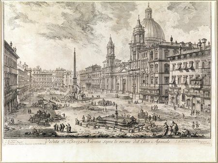 Piranesi, Giovanni Battista(Mogliano Veneto 1720 - Roma 1778)VEDUTA DI PIAZZA...
