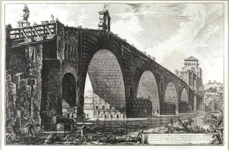 Piranesi, Giovanni Battista(Mogliano Veneto 1720 - Roma 1778)VEDUTA DEL PONTE...