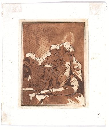 Zauli, Giuseppe(Faenza 1763 - 1822)SACRA FAMIGLIAAcquaforte e acquatinta. mm...