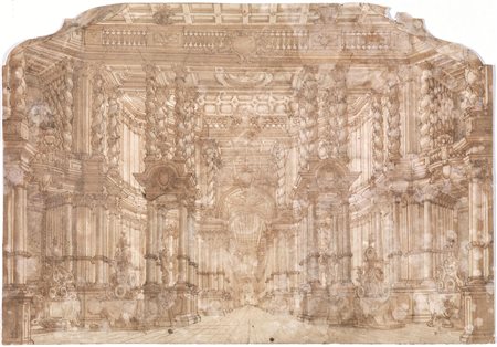 Galli Bibiena, Giuseppe(Parma 1696 - Berlino 1756)PROSPETTIVA SCENOGRAFICA...