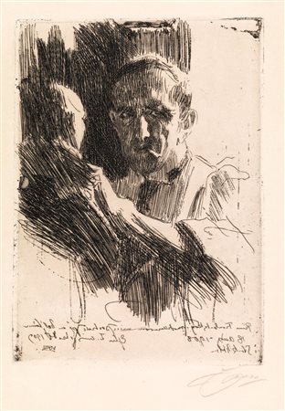 Zorn, Anders(Mora 1860 - 1920)RITRATTO DEL PRINCIPE PAUL TROUBETKOY....