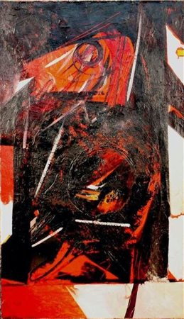 Piero Ruggeri Personaggio rosso e nero 1971