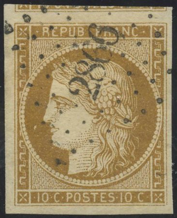 1849, 10c. Bistro Bruno N.1a. (Lux) (A.Diena) 