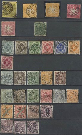 1850, Wruttemberg, interessante selezione.