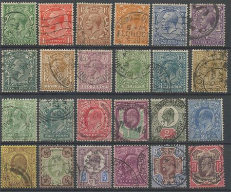 1902, Due serie complete N.106/117 e N.159/170, usati