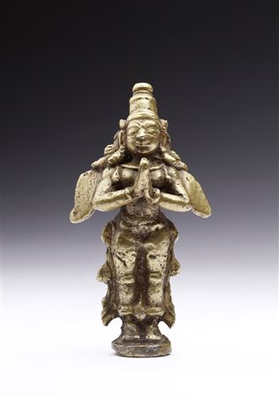  Arte Indiana - Figura di Garuda in ottone
India, XVII-XVIII secolo.