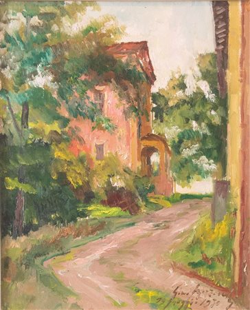 GINO MARZOCCHI (Molinella 1895 - Bologna 1981) "Paesaggio", 1970. Olio su...