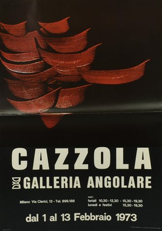 CAZZOLA manifesto, 100x68 cm realizzato da Centro Stampa GB Torino per la...