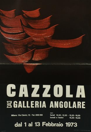 CAZZOLA manifesto, 100x68 cm realizzato da Centro Stampa GB Torino per la...