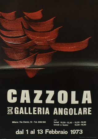 CAZZOLA manifesto, 100x68 cm realizzato da Centro Stampa GB Torino per la...