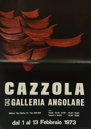 CAZZOLA manifesto, 100x68 cm realizzato da Centro Stampa GB Torino per la...