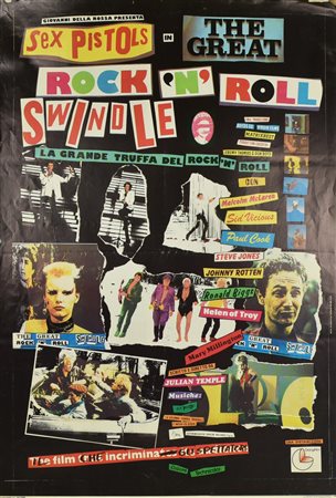 SEX PISTOLS THE GREAT ROCK AND ROLL SWINDLE manifesto del film, edizione...