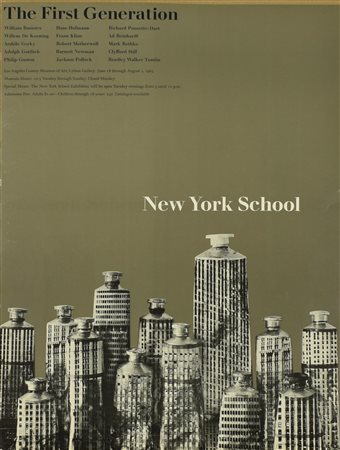 NEW YORK SCHOOL-THE FIRST GENERATION manifesto, 56x43 cm Realizzato in...