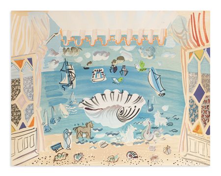 RAOUL DUFY (1877-1953) - Décor pour le ballet 'Palm Beach 1933