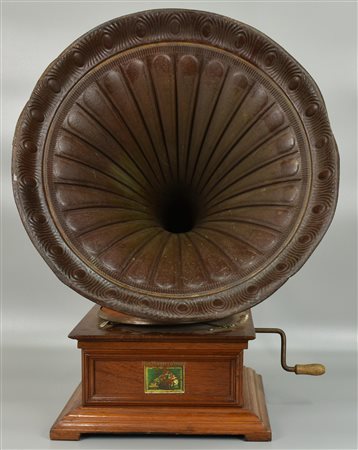 GRAMMOFONO grammofono His Master's Voice prima meta XX secolo Lievi difetti,...