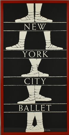 Edward Goroy NEW YORK CITY BALLET serigrafia su carta, 61x30