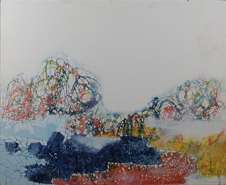 MARINO CONSANI, "Paesaggio invernale a San. Martino", 1981