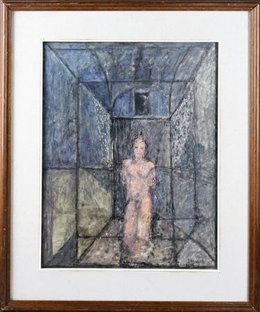 FRANCO FRANCESCONI, "Nudo in un interno", 1968