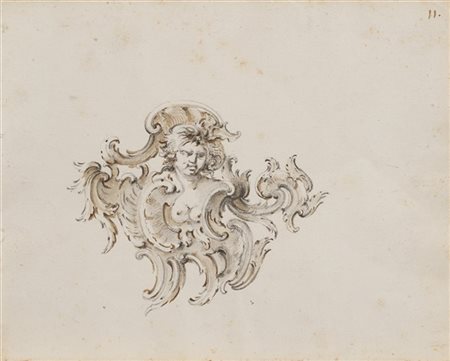 Giovanni Bettati (Roma 1700-1777)

"Disegno da un album di studi" matita, penna