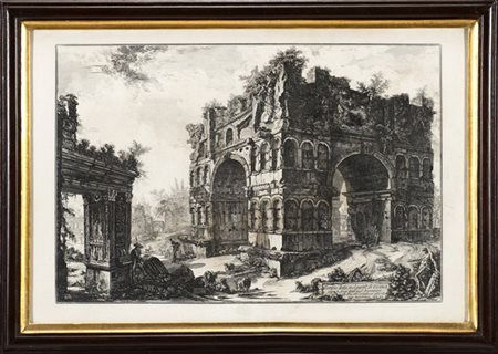 Giovanni Battista Piranesi Arco di Giano
Acquaforte nel II stato di 4, mm 477x71