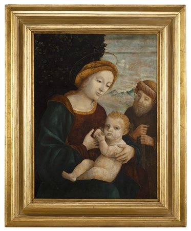 Scuola lombarda del secolo XVII

Madonna del latte
Olio su tavola, cm 61x47
In