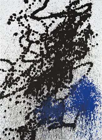 Hans Hartung , Lipsia 1904 , Antibes 1989 "T1989-H30" 1989 acrilico su tela,...