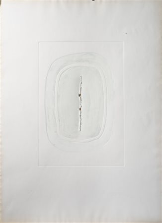 Lucio Fontana , Rosario Di Santa Fé 1899 , Comabbio 1968 "Concetto spaziale"...