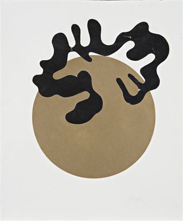 Hans Arp , Strasburgo 1887 , Basilea 1966 "Senza titolo" collage su carta, cm...