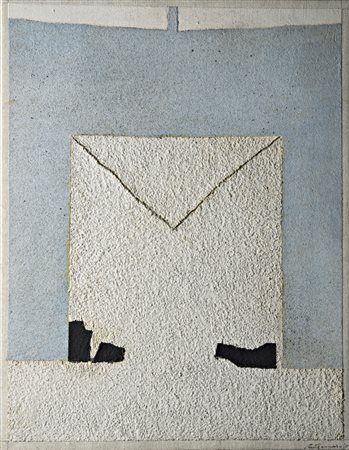 Giuseppe Santomaso , Venezia 1907 , 1990 "Lettera a Palladio" 1982 olio e...