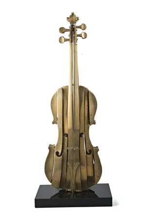 Arman , Nizza 1928 , New York 2005 "Violon découpé" bronzo lucidato, h cm 56,...