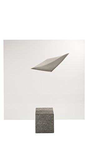 Agostino Bonalumi , Vimercate 1935 , "Rapporti" 1981-2001 scultura in...