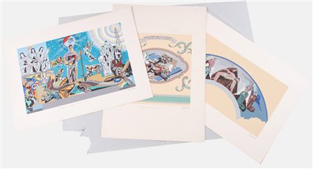 Gino Severini (Cortona 1883 - Parigi 1966), “Una ricerca di radici/3 serigrafie d'après”,