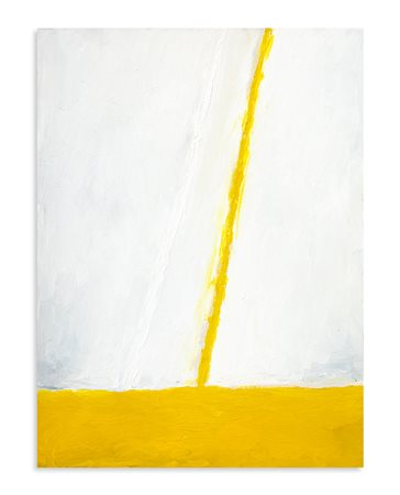 VALENTINO VAGO (1931-2018) - Striscia gialla e striscia bianca, 1966