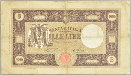 BANCONOTA DA 1000 LIRE cm 20x26