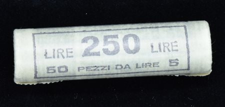 UN ROTOLINO DA 50 PEZZI DA 5 LIRE