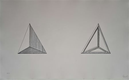 Mario Ceroli - Le idee direttrici triangoli, 1975