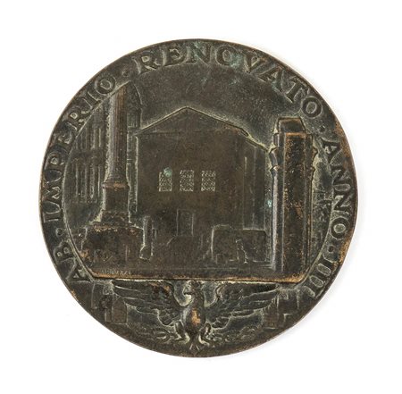 Italia, Regno
Medaglia commemorativa per il restauro del Senato nel foro Romano