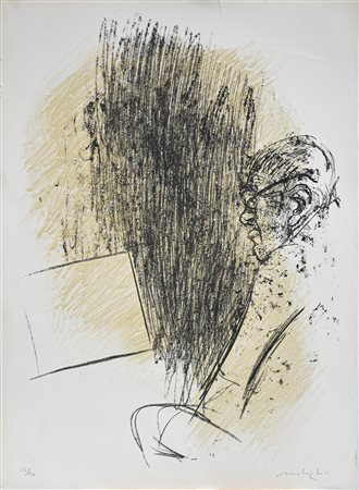 CARLO MATTIOLI, Ritratto di Giorgio Morandi di spalle